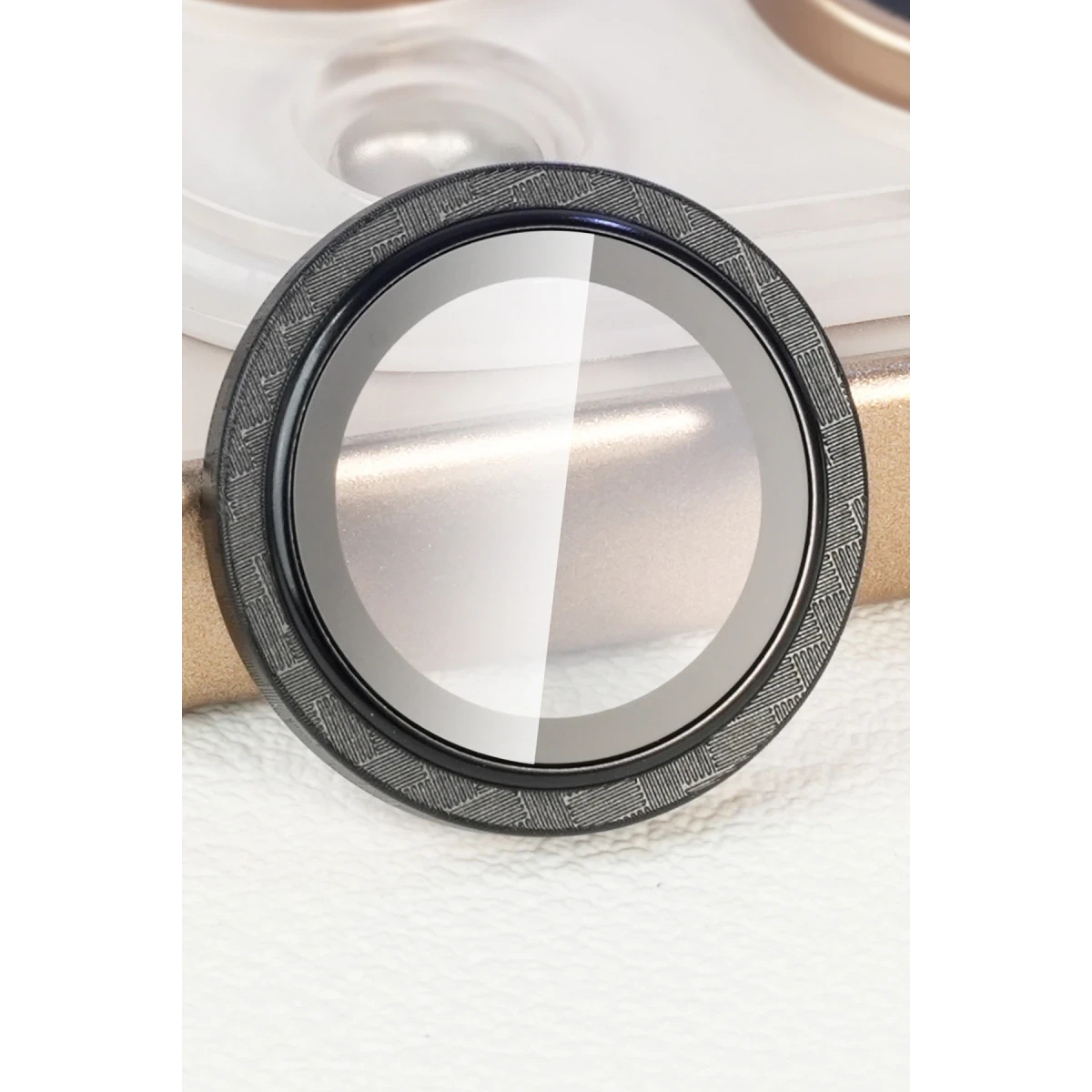 URR Apple iPhone 16 Pro Max Kevlar AR Kamera Lens Koruyucu - Siyah