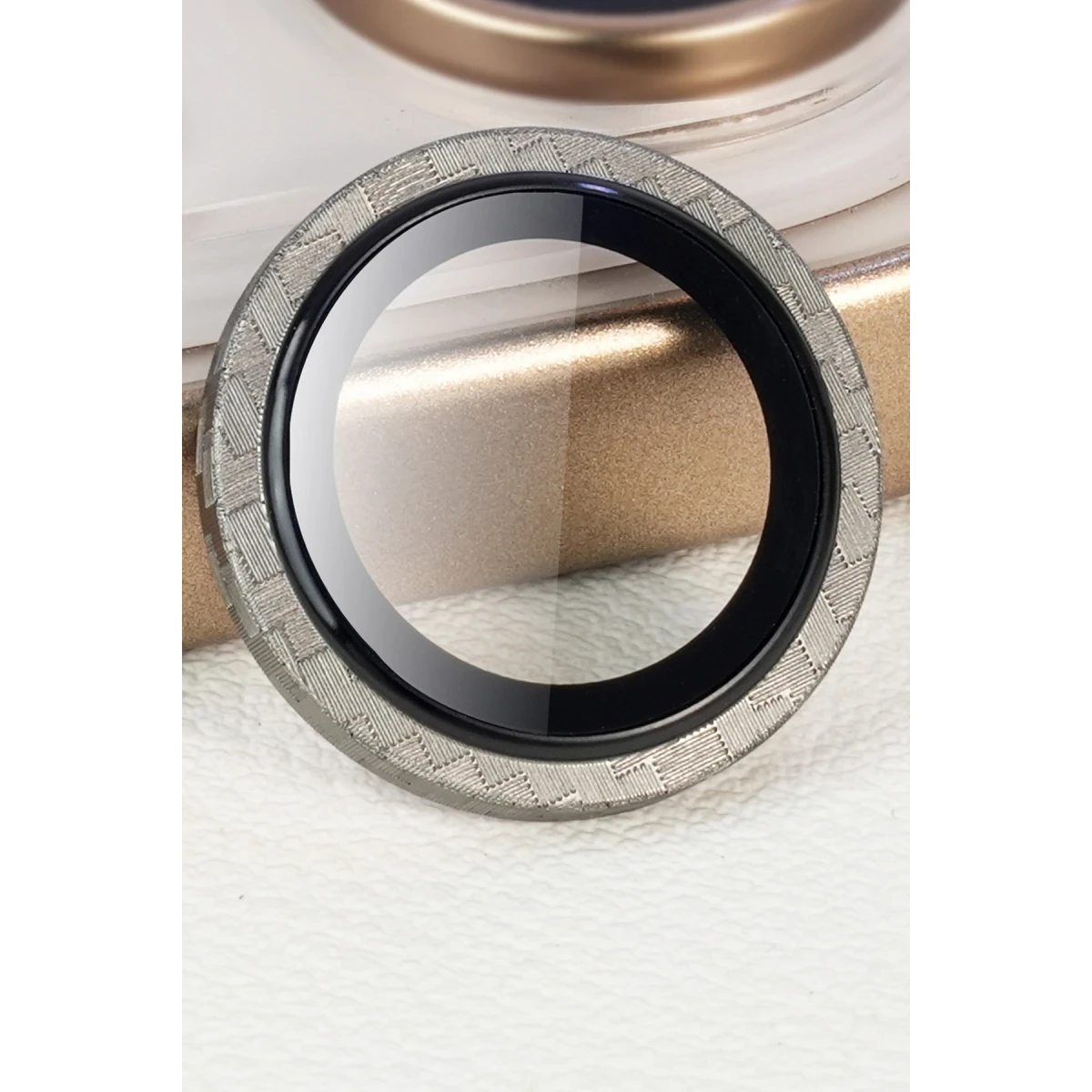 URR Apple iPhone 16 Pro Max Kevlar AR Kamera Lens Koruyucu - Natural Grey