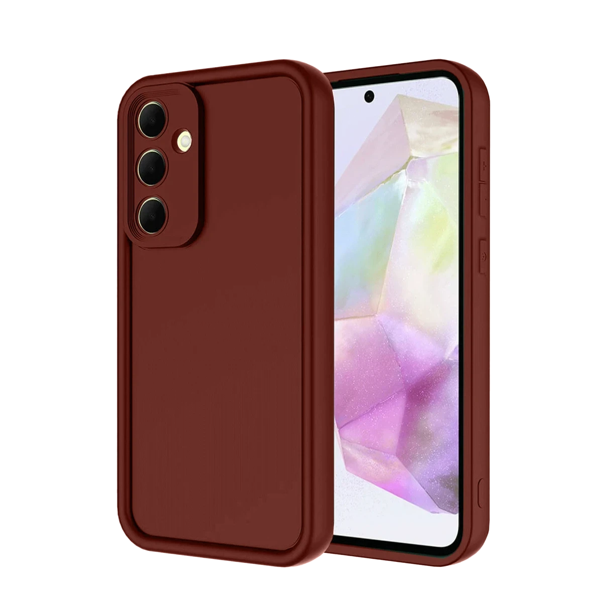 Newface Samsung Galaxy A36 Kılıf Viera Silikon - Bordo