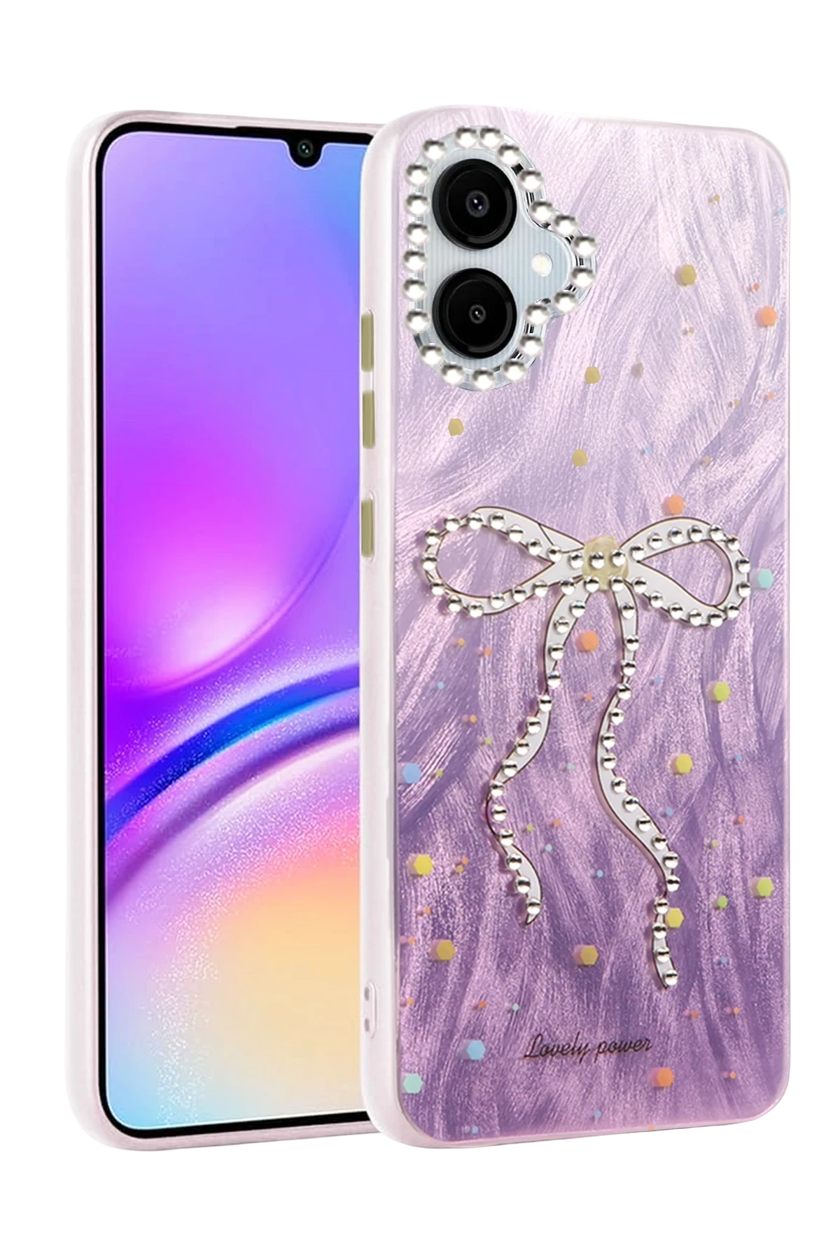 Newface Samsung Galaxy A06 Kılıf Blade Aynalı Desenli Kapak - Desen 1