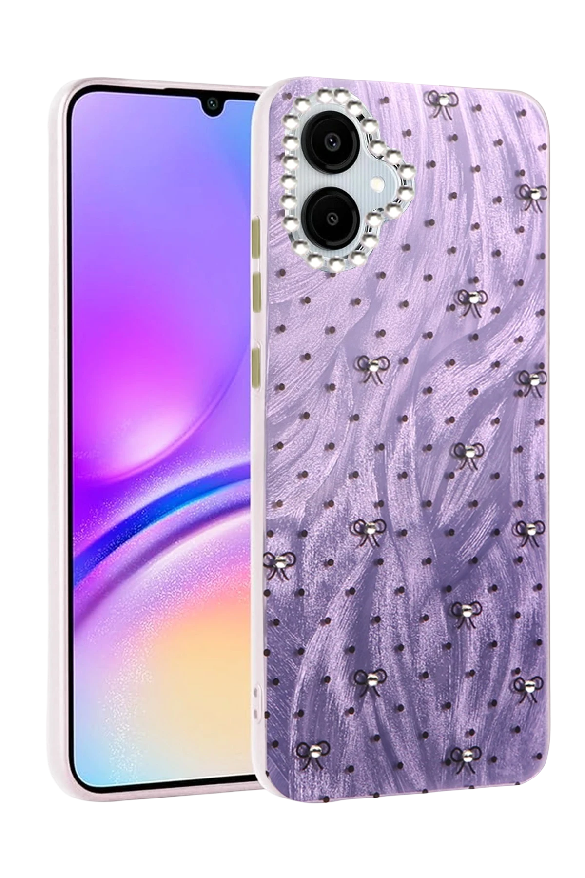 Newface Samsung Galaxy A06 Kılıf Blade Aynalı Desenli Kapak - Desen 2