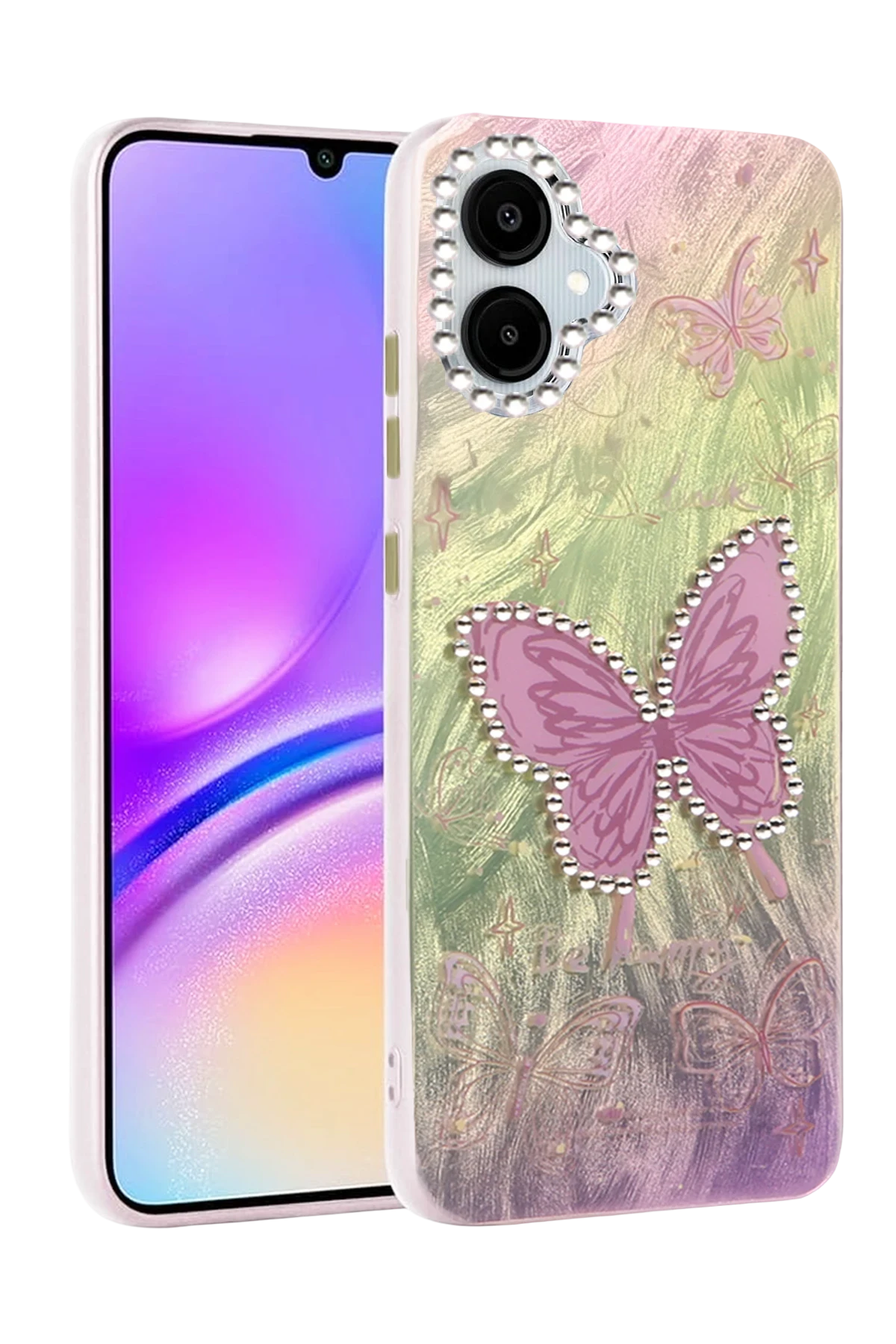 Newface Samsung Galaxy A06 Kılıf Blade Aynalı Desenli Kapak - Desen 5