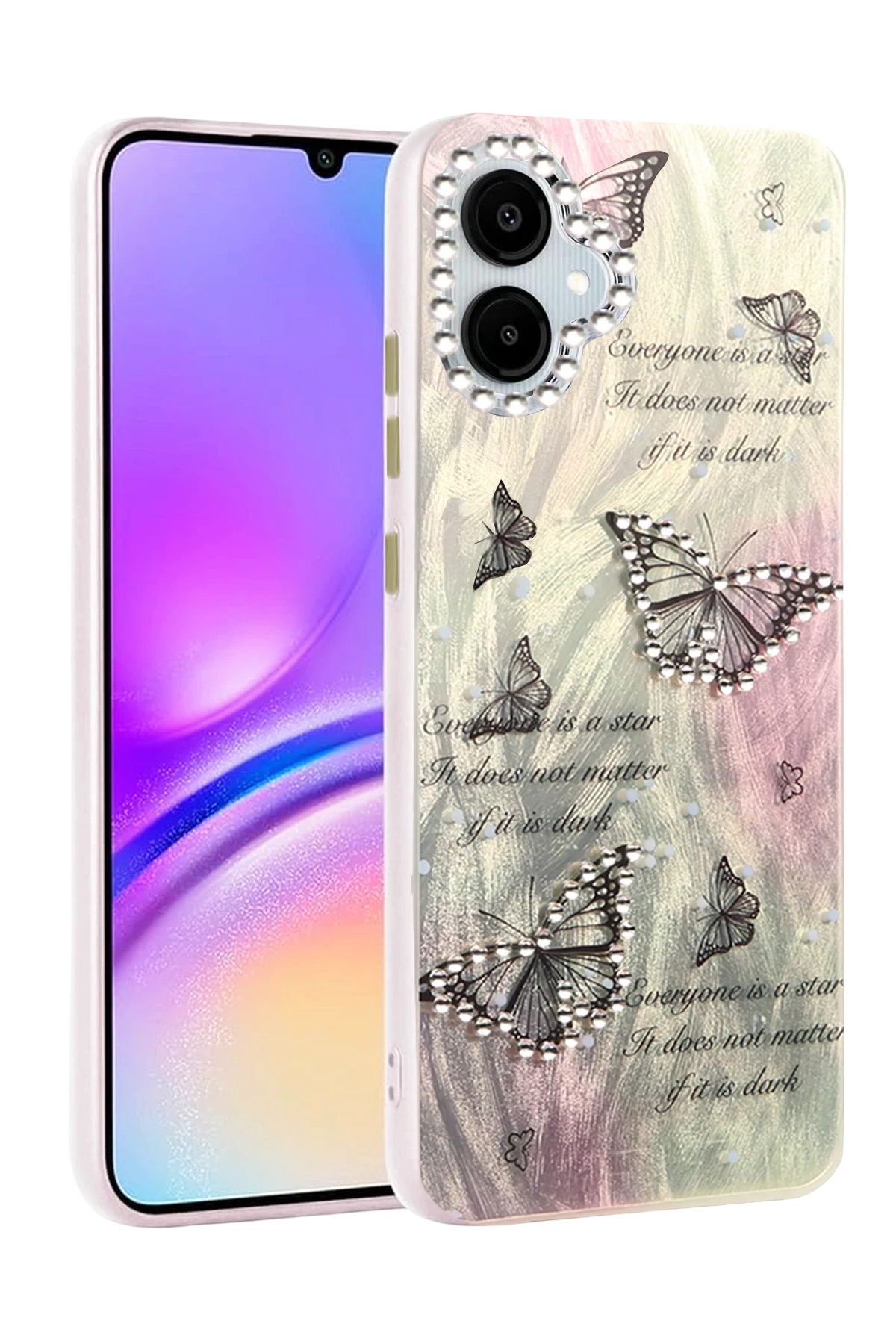 Newface Samsung Galaxy A06 Kılıf Blade Aynalı Desenli Kapak - Desen 6