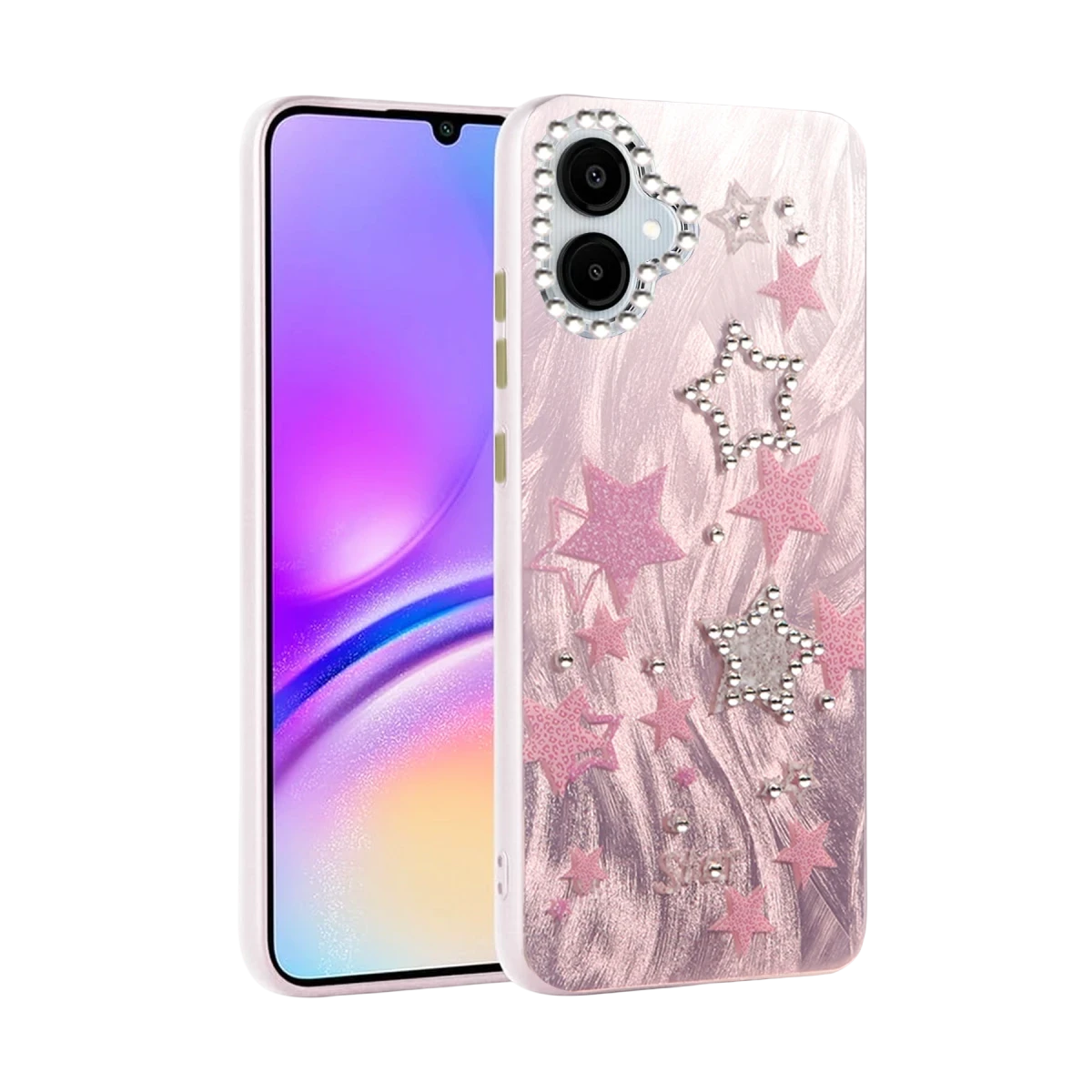 Newface Samsung Galaxy A06 Kılıf Blade Aynalı Desenli Kapak - Desen 7