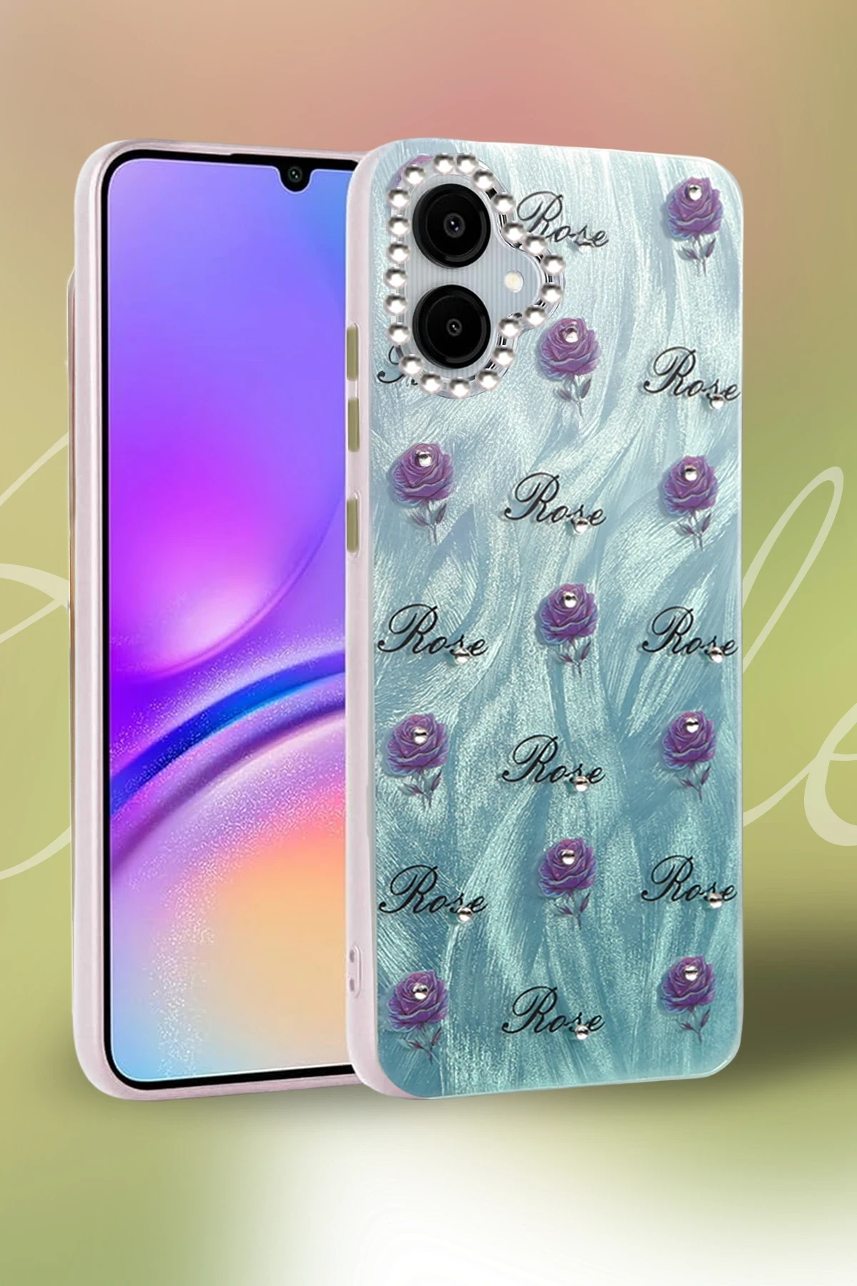 Newface Samsung Galaxy A06 Kılıf Blade Aynalı Desenli Kapak - Desen 9