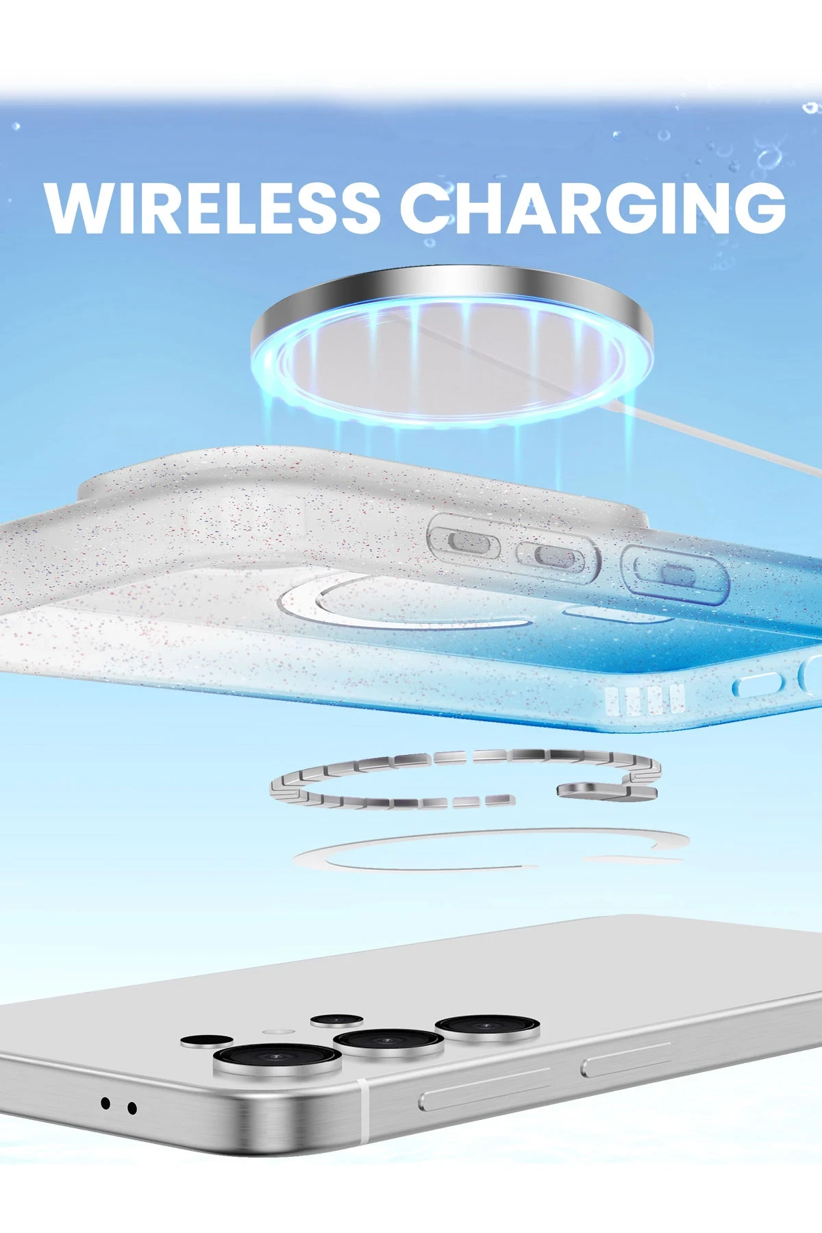 Newface Samsung Galaxy S24 Ultra Pummel Shiny Magsafe Kapak - Mor