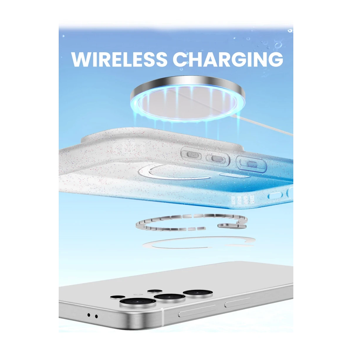 Newface Samsung Galaxy S25 Pummel Shiny Magsafe Kapak - Gold — görsel 9