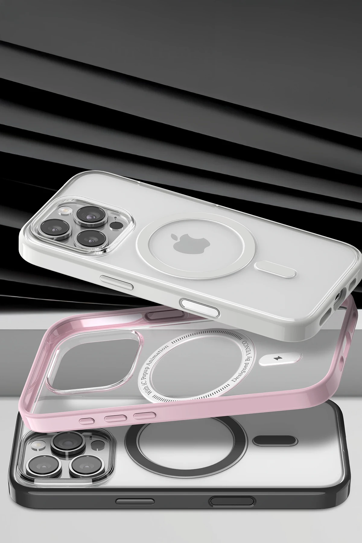 Venco Apple iPhone 15 Pro Max Joly Magsafe Kapak - Siyah
