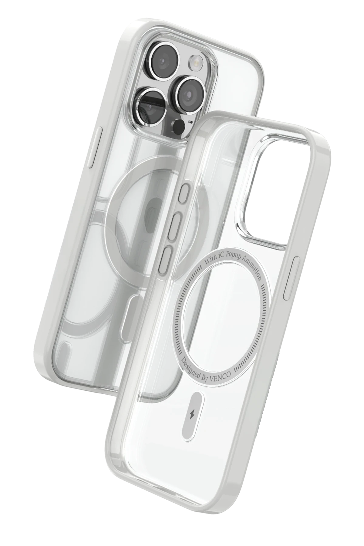 Venco Apple iPhone 15 Pro Max Joly Magsafe Kapak - Beyaz