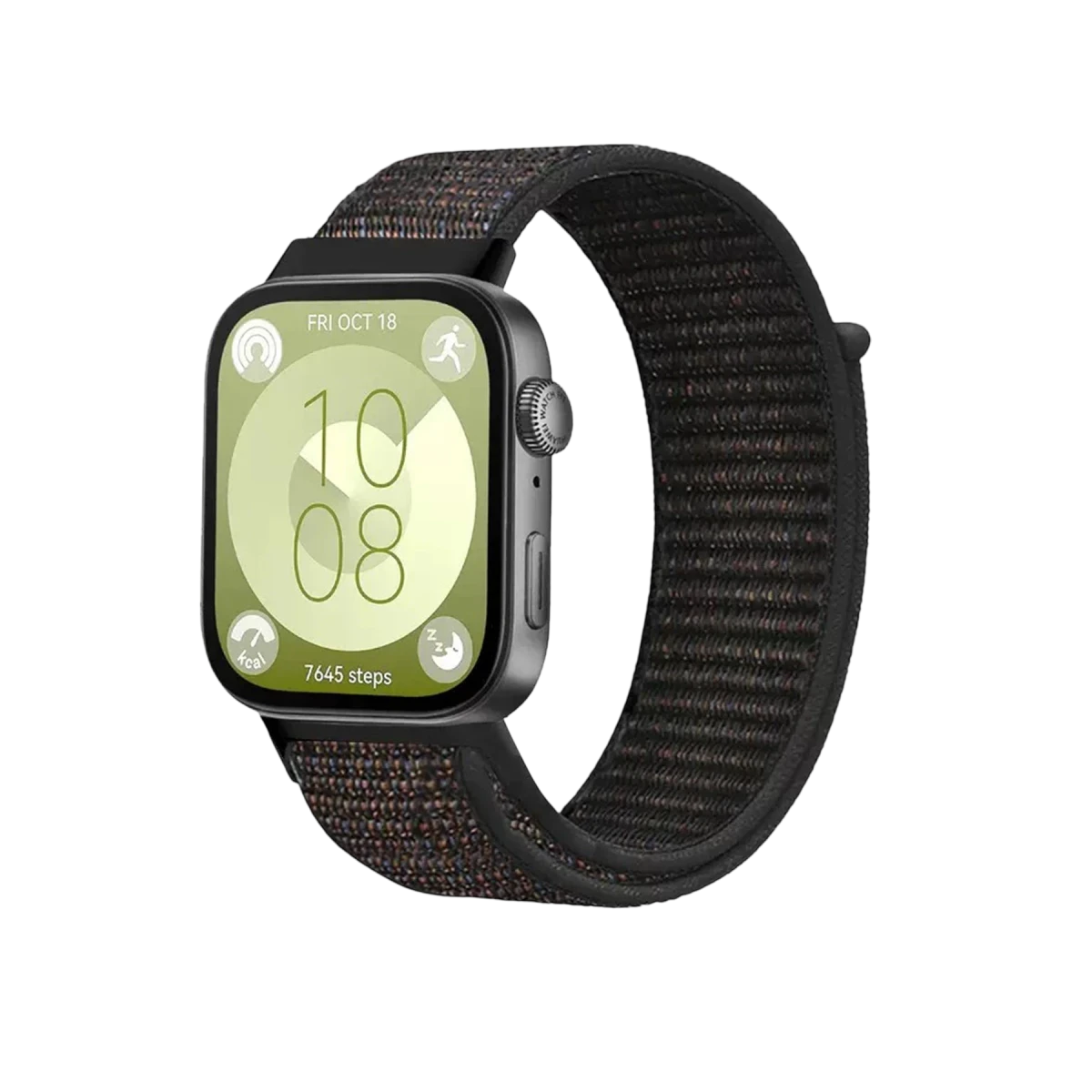 Newface Huawei Fit 4 Hasırlı Cırtcırtlı Kordon - Siyah — görsel 4