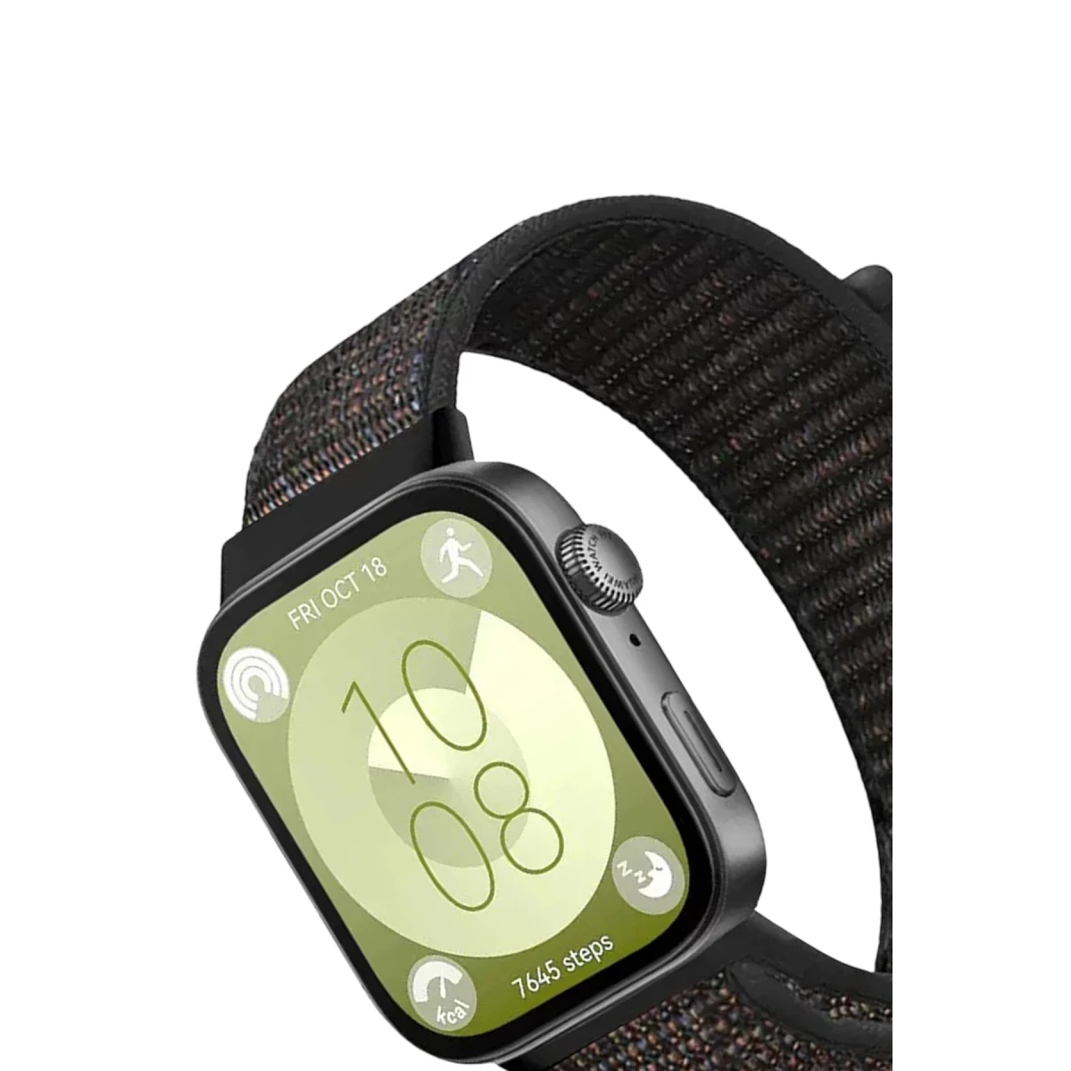 Newface Huawei Fit 4 Hasırlı Cırtcırtlı Kordon - Siyah — görsel 5