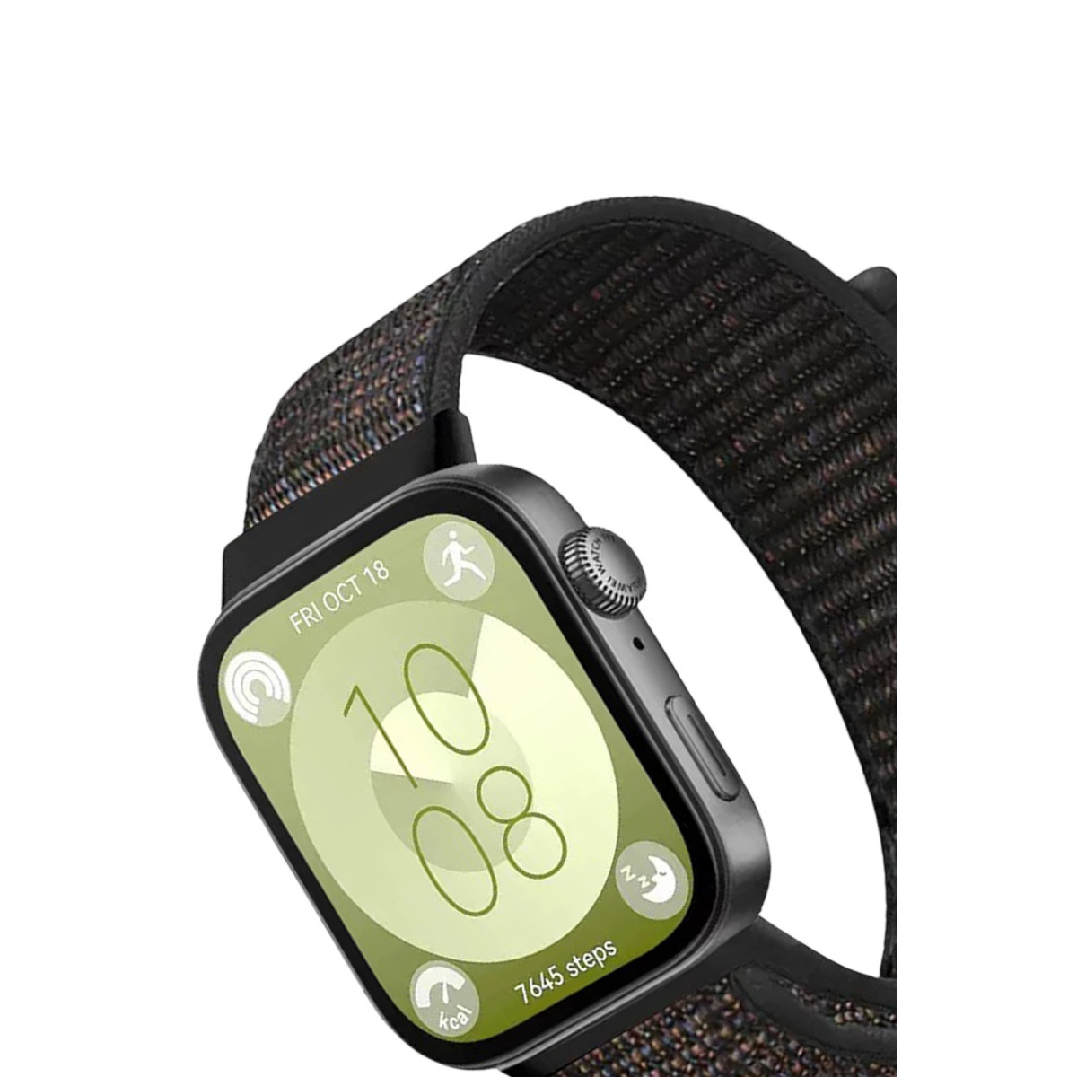 Newface Huawei Fit 4 Hasırlı Cırtcırtlı Kordon - Siyah — görsel 8
