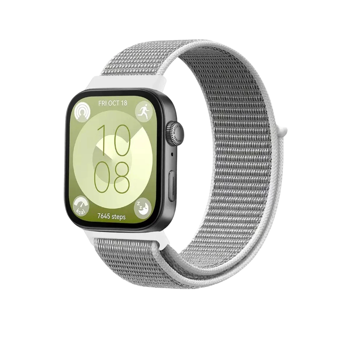 Newface Huawei Fit 4 Hasırlı Cırtcırtlı Kordon - Beyaz