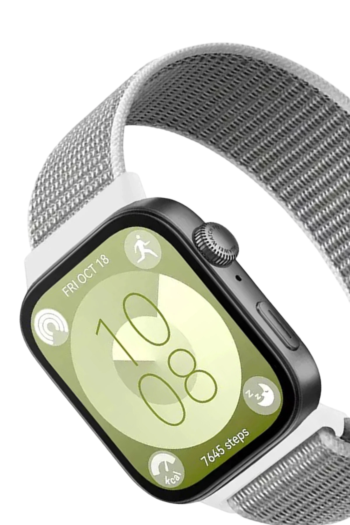 Newface Huawei Fit 4 Hasırlı Cırtcırtlı Kordon - Beyaz