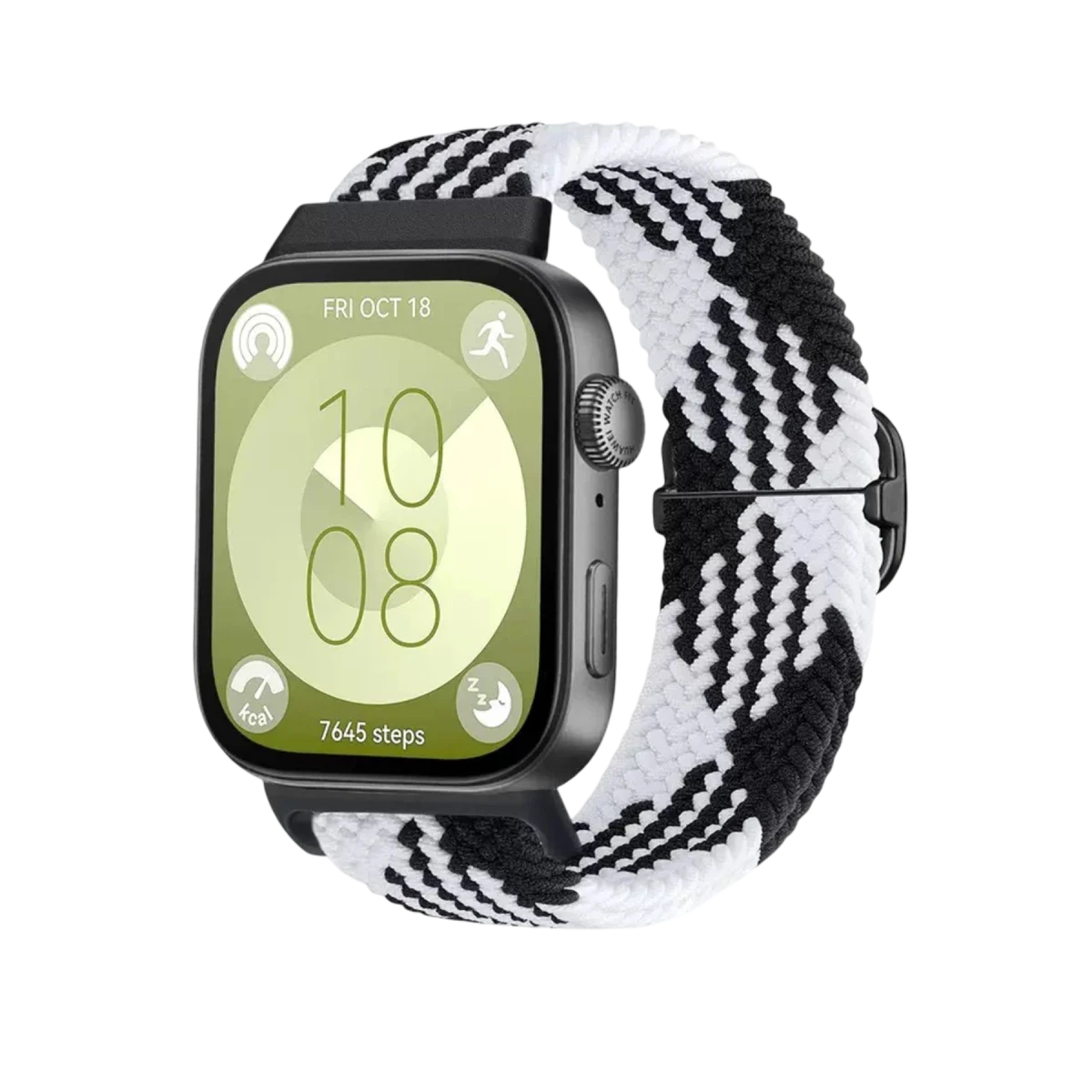 Newface Huawei Fit 4 Star Kordon - Siyah-Beyaz