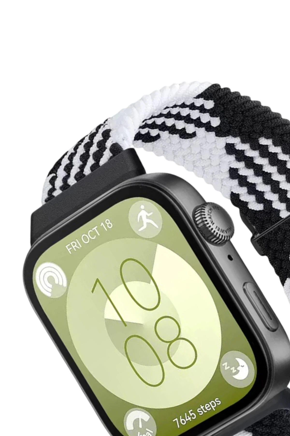 Newface Huawei Fit 4 Star Kordon - Siyah-Beyaz