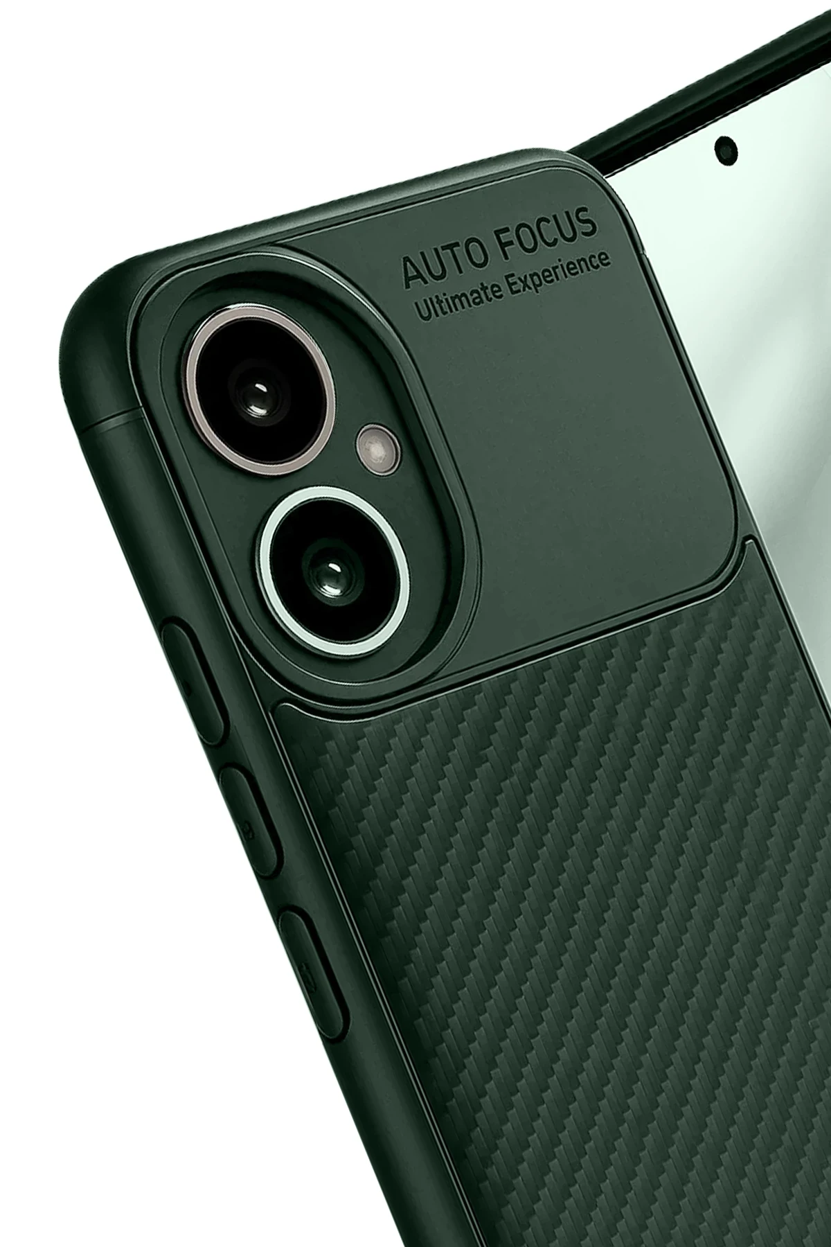 Newface Honor 400 Kılıf Auto Focus Karbon Kapak - Koyu Yeşil