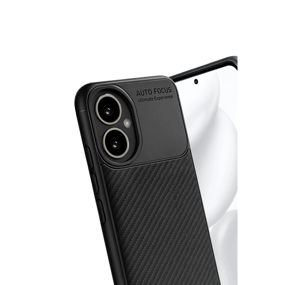 Newface Honor 400 Kılıf Auto Focus Karbon Kapak - Siyah — görsel 8