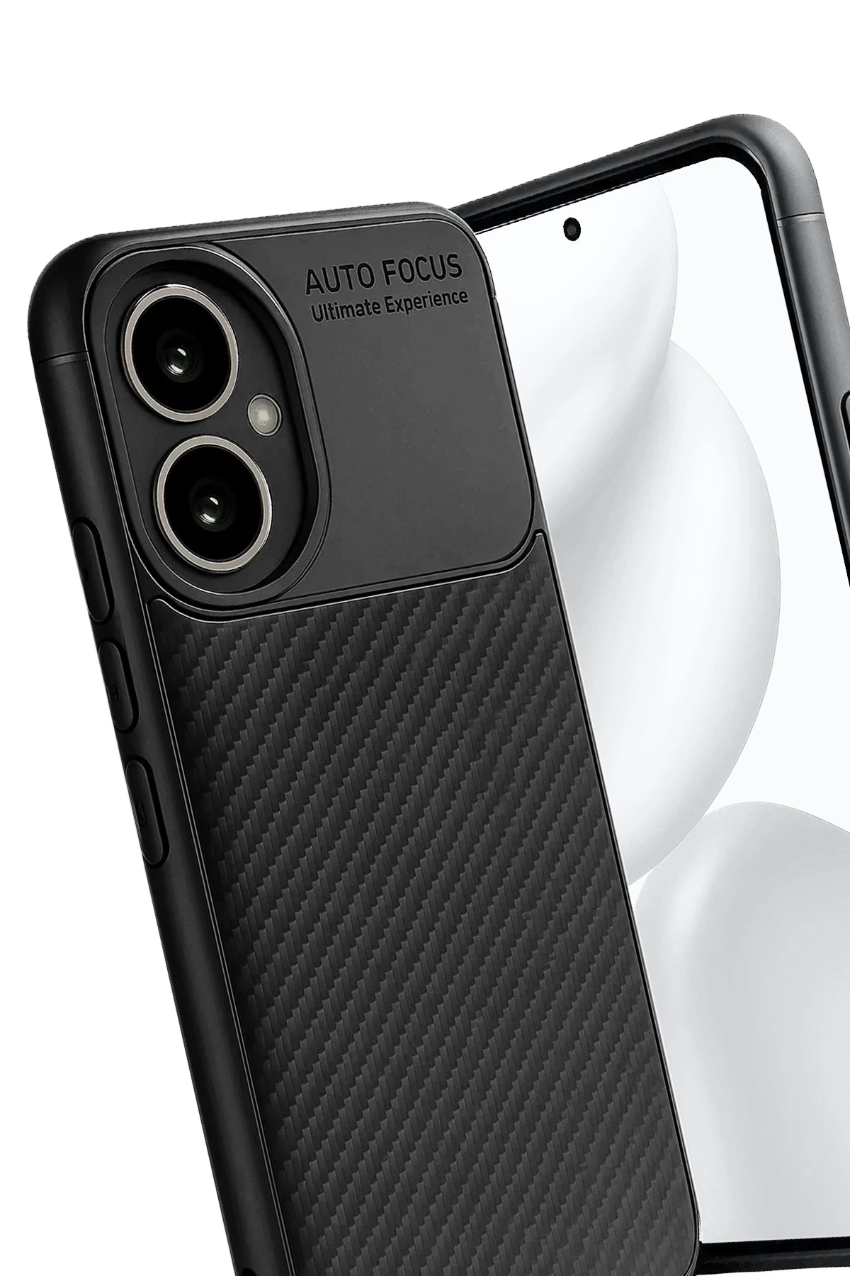 Newface Honor 400 Kılıf Auto Focus Karbon Kapak - Siyah — görsel 4