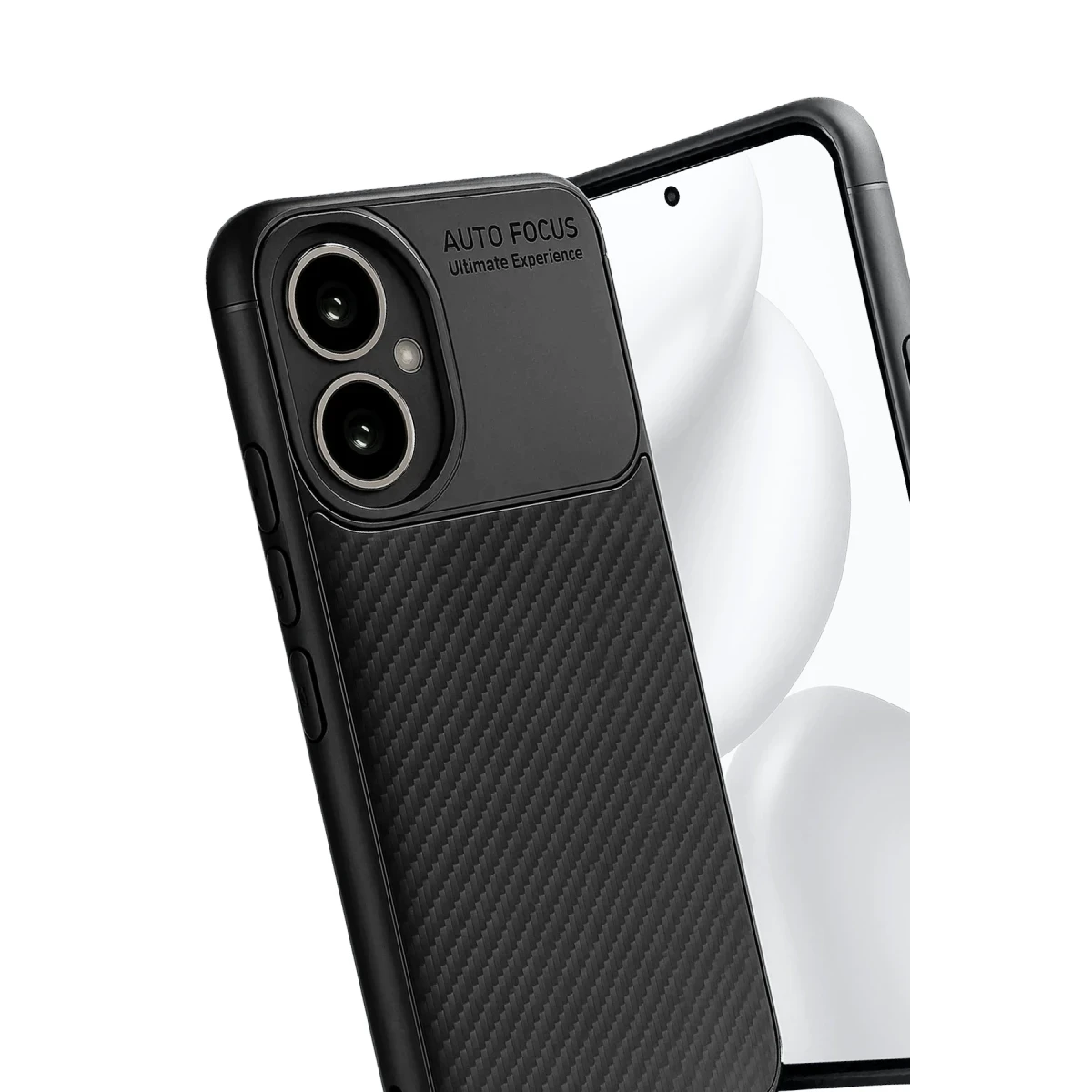 Newface Honor 400 Kılıf Auto Focus Karbon Kapak - Siyah — görsel 9