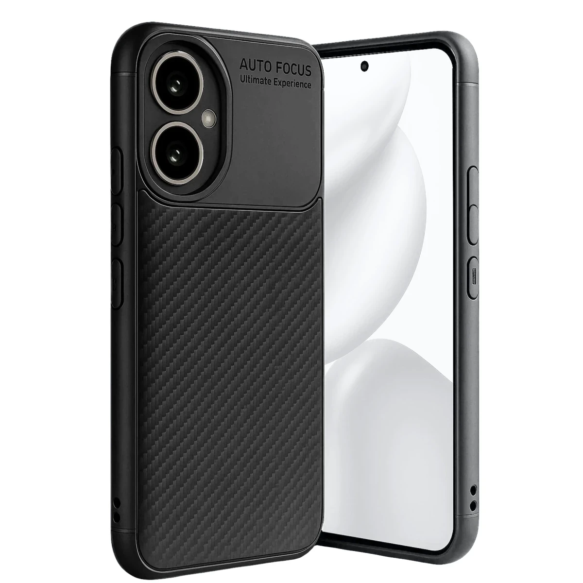 Newface Honor 400 Kılıf Auto Focus Karbon Kapak - Siyah — görsel 6