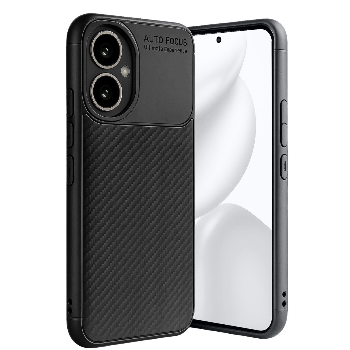 Newface Honor 400 Kılıf Auto Focus Karbon Kapak - Siyah — görsel 11