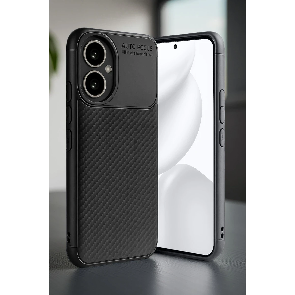 Newface Honor 400 Kılıf Auto Focus Karbon Kapak - Siyah — görsel 10