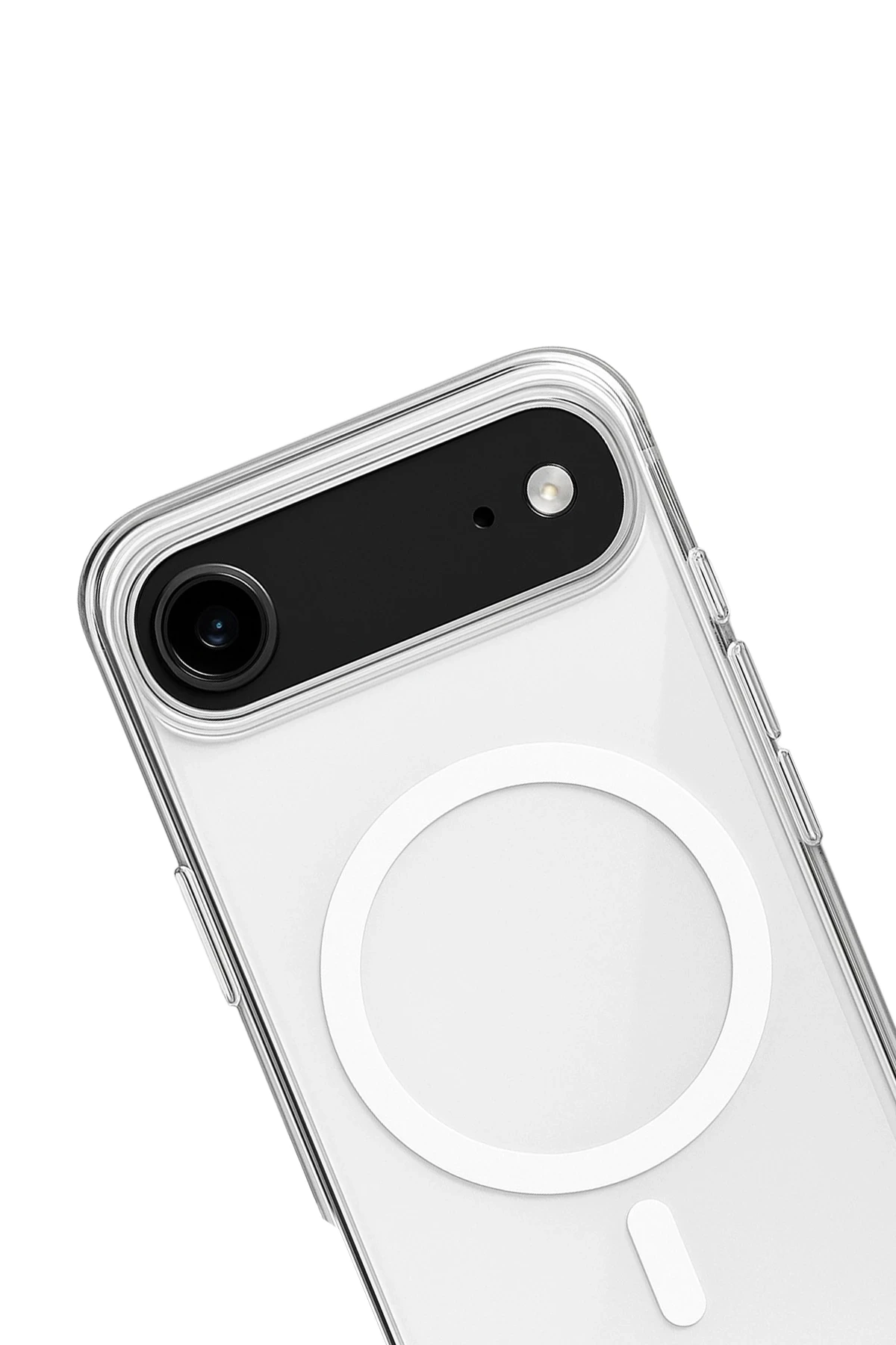 Newface iPhone 17 Air Kılıf Magneticsafe Şeffaf Silikon - Şeffaf