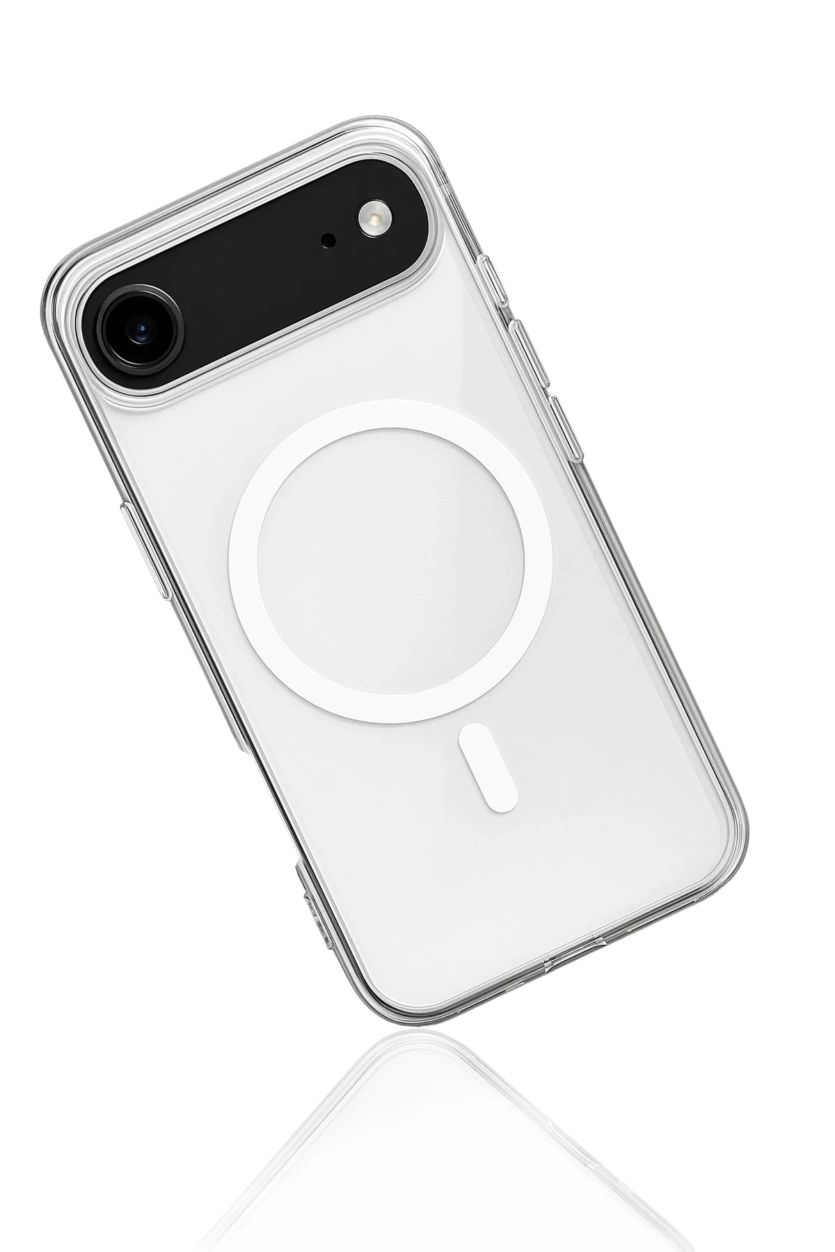 Newface iPhone 17 Air Kılıf Magneticsafe Şeffaf Silikon - Şeffaf