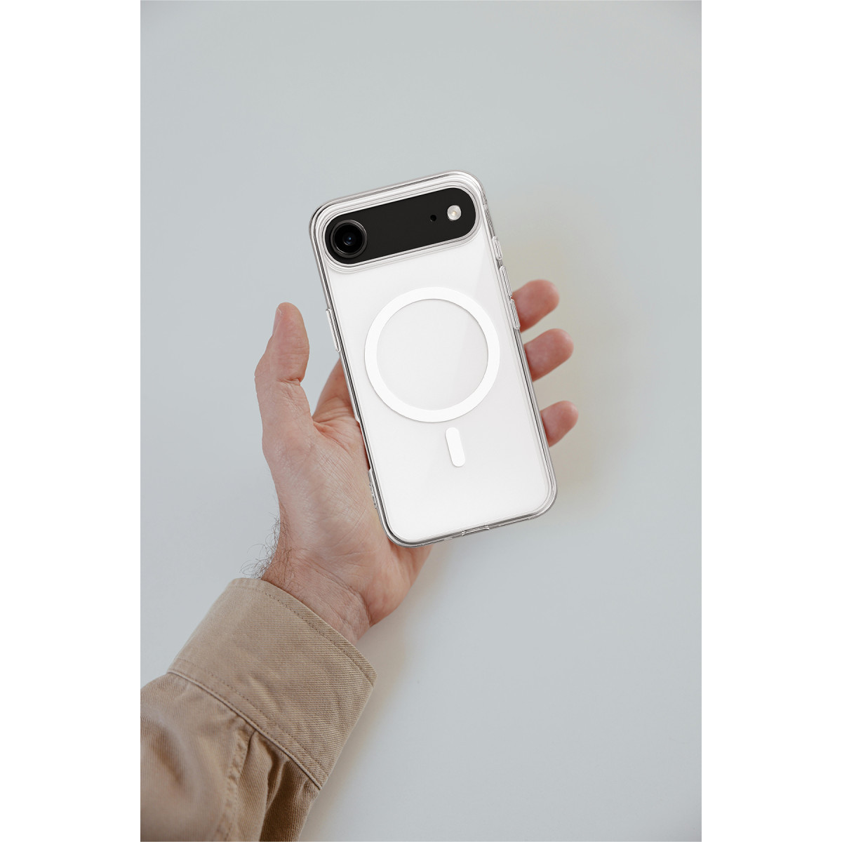 Newface Apple iPhone 17 Air Kılıf Magneticsafe Şeffaf Silikon - Şeffaf — görsel 12