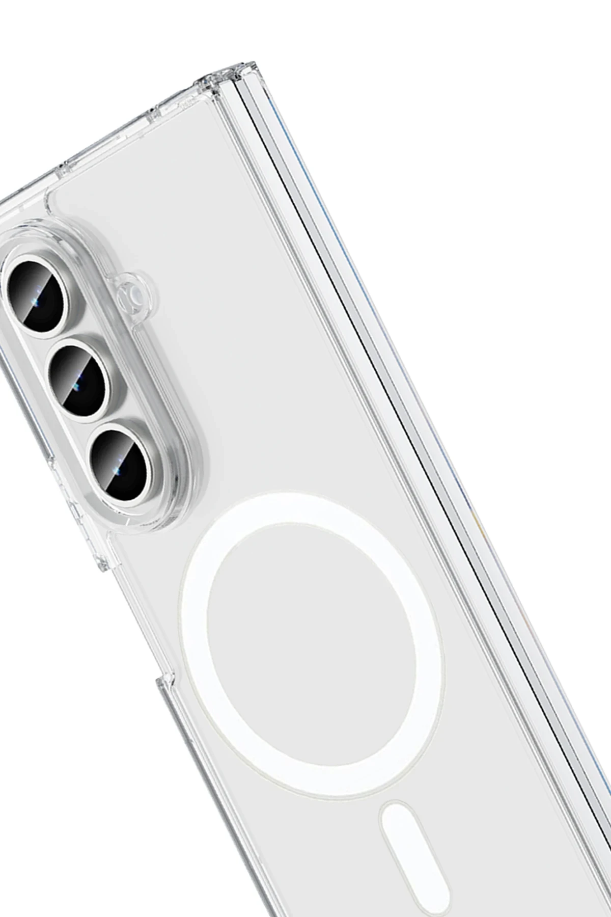 Newface Samsung Galaxy Z Fold 7 Kılıf Magneticsafe Şeffaf Silikon - Şeffaf