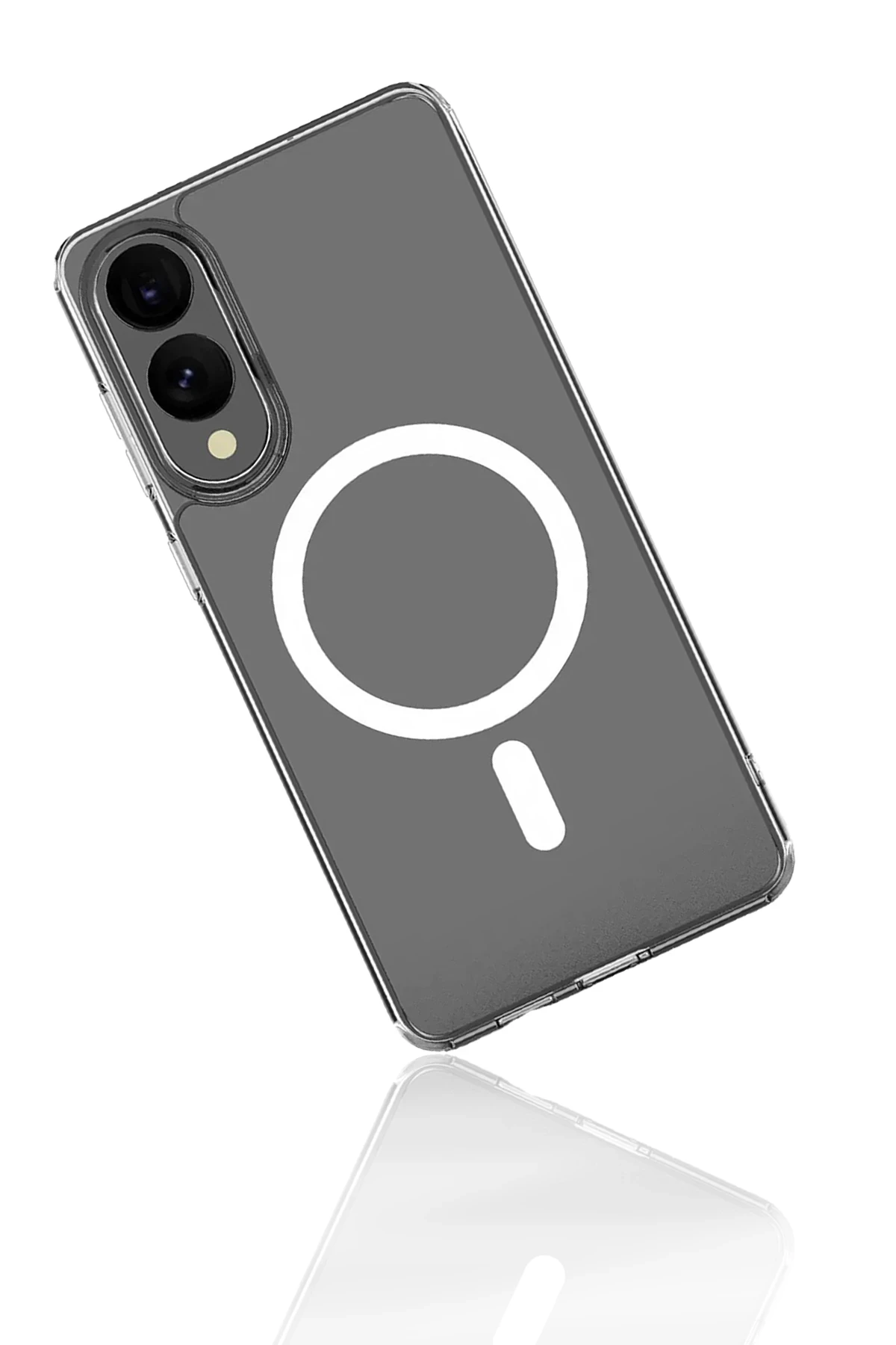 Newface Samsung Galaxy S25 Edge Kılıf Magneticsafe Şeffaf Silikon - Şeffaf