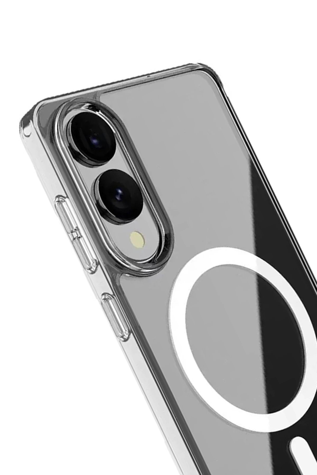 Newface Samsung Galaxy S25 Edge Kılıf Magneticsafe Şeffaf Silikon - Şeffaf