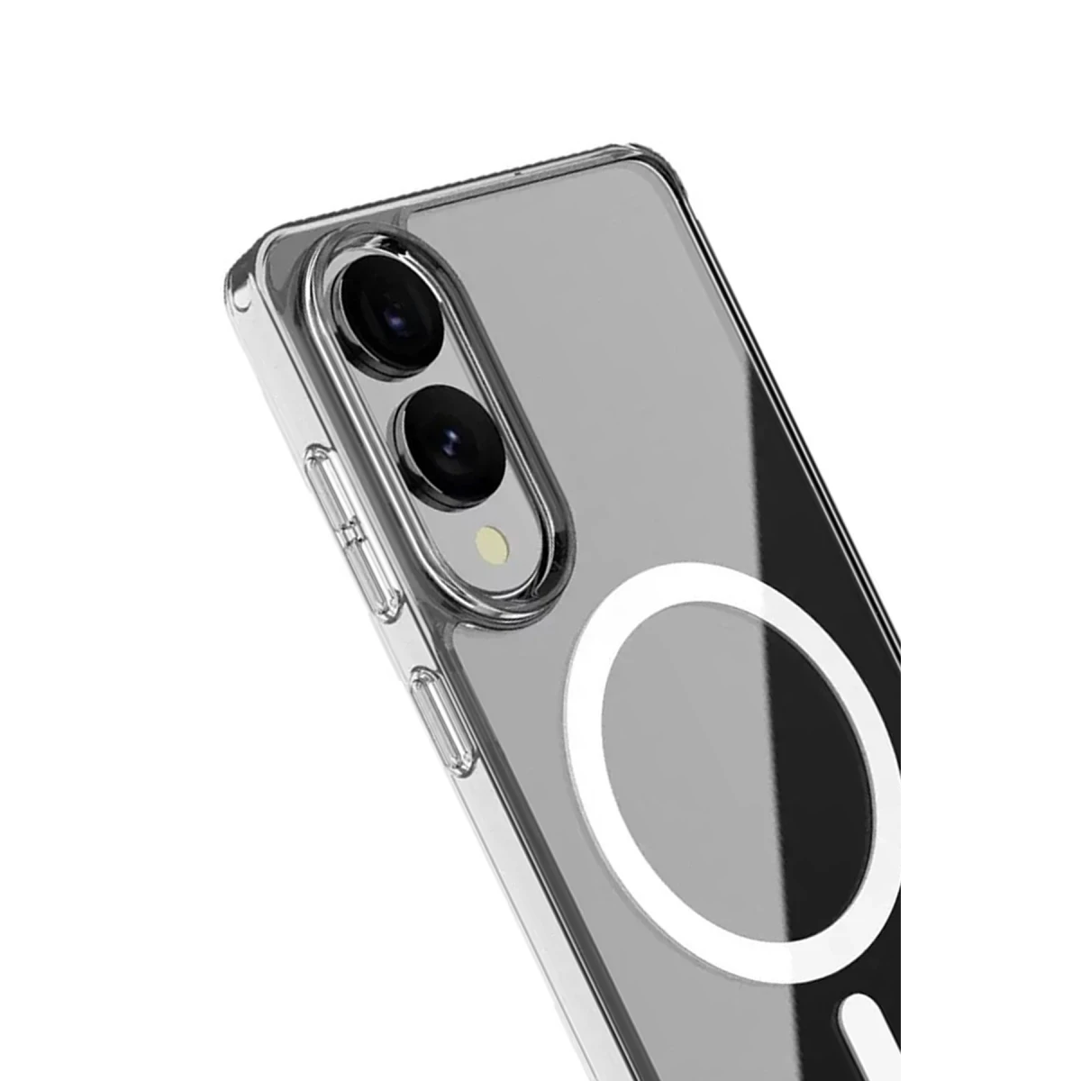 Newface Samsung Galaxy S25 Edge Kılıf Magneticsafe Şeffaf Silikon - Şeffaf — görsel 7