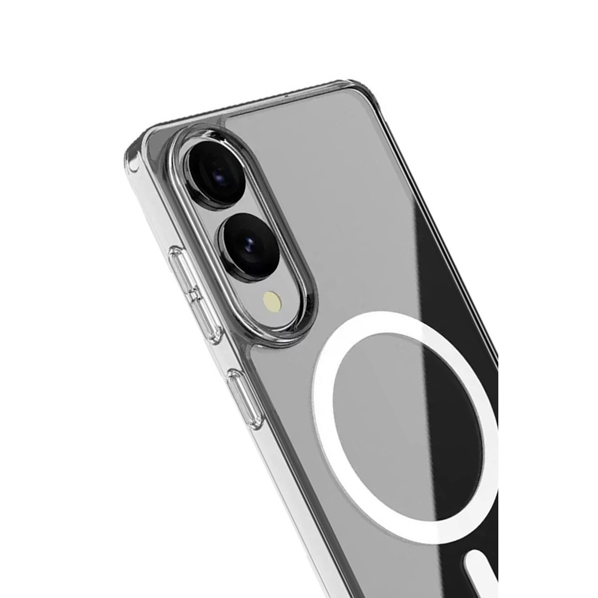 Newface Samsung Galaxy S25 Edge Kılıf Magneticsafe Şeffaf Silikon - Şeffaf — görsel 11