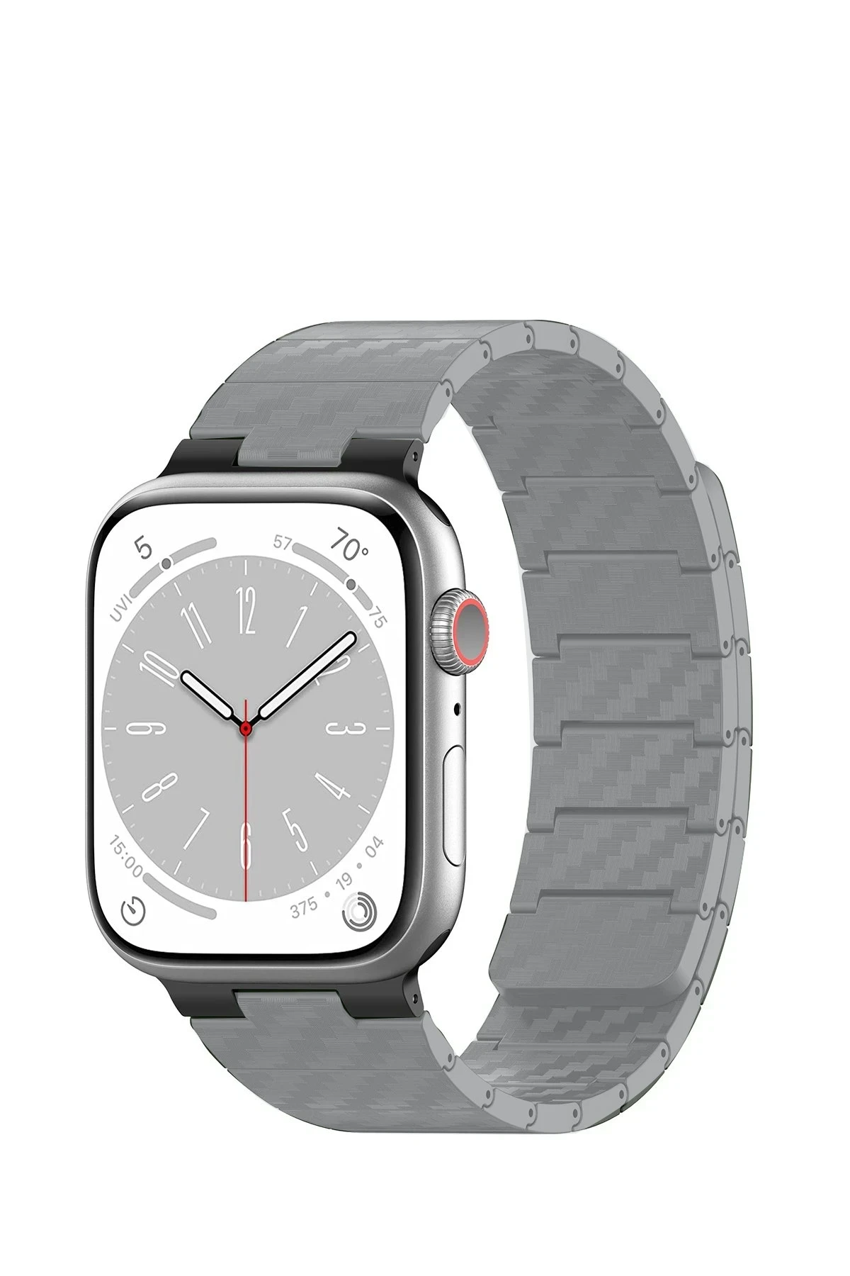 Movenchy Watch 45mm Carbon Steel Kordon - Yıldız Işığı