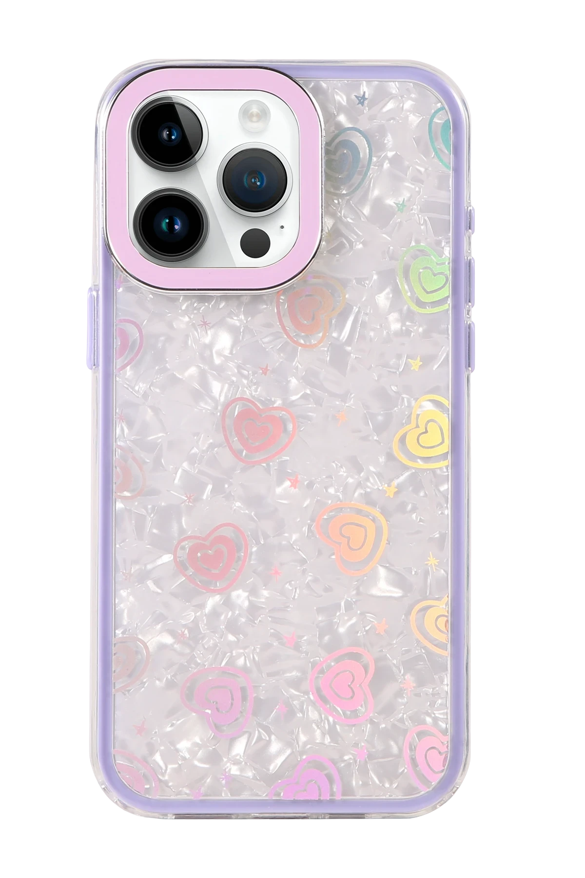 Newface Apple iPhone 16 Pro Lumi Desenli Kapak - Mor