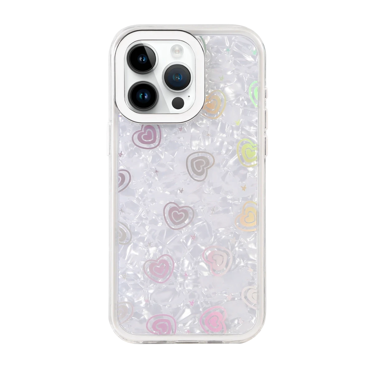 Newface Apple iPhone 15 Lumi Desenli Kapak - Beyaz