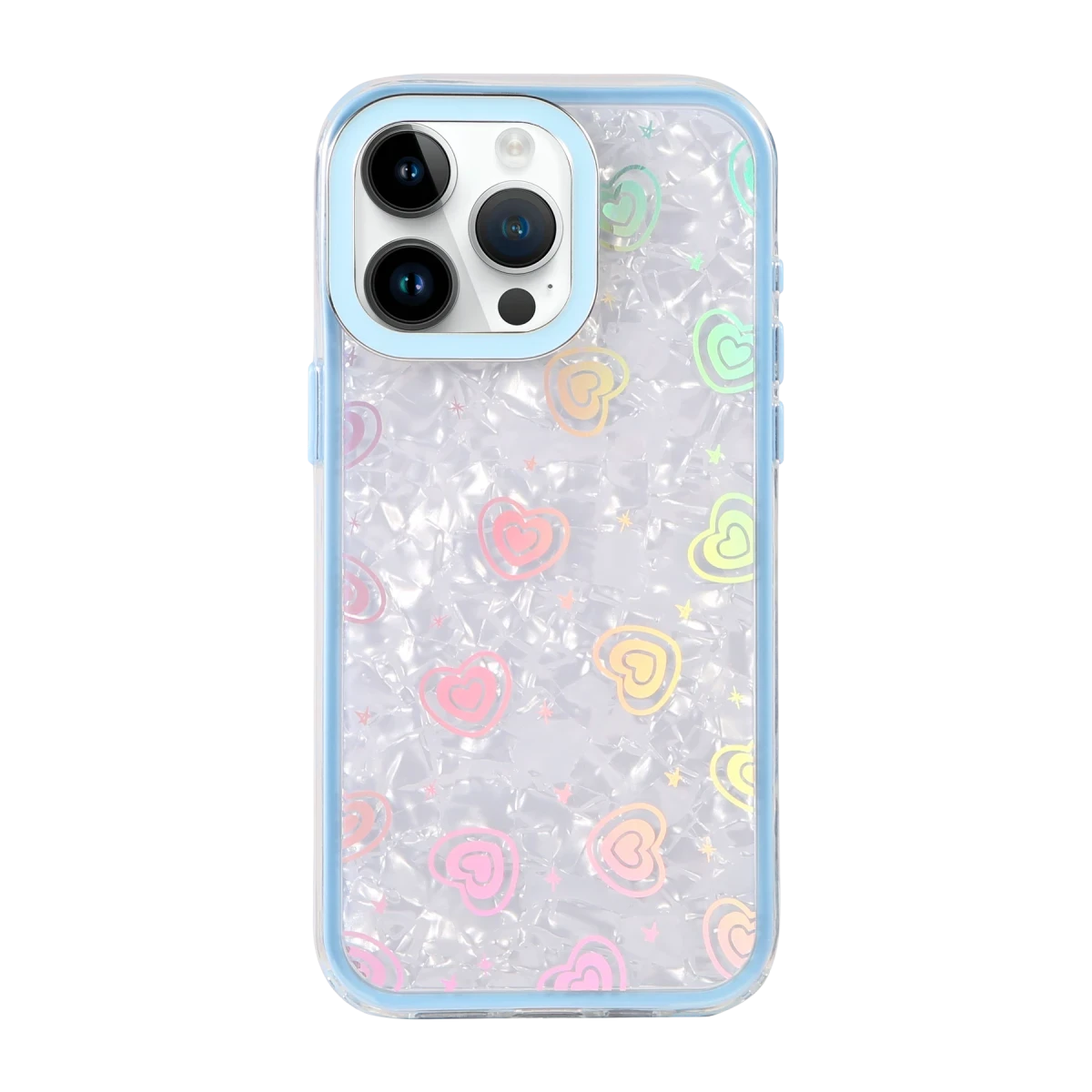 Newface Apple iPhone 15 Lumi Desenli Kapak - Mavi