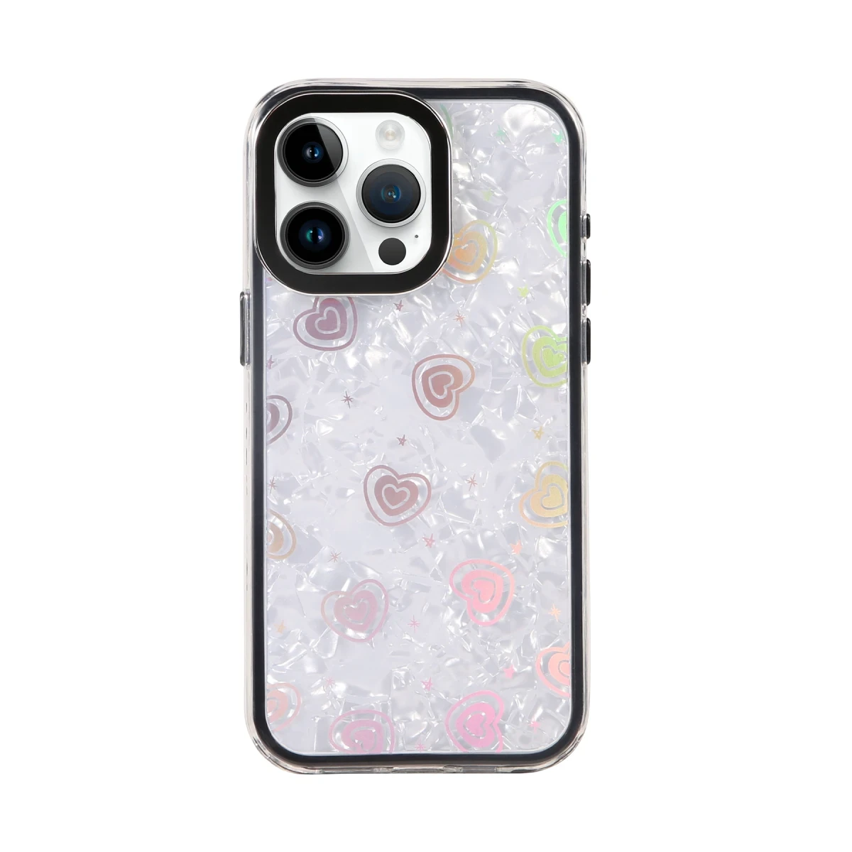 Newface Apple iPhone 15 Lumi Desenli Kapak - Siyah