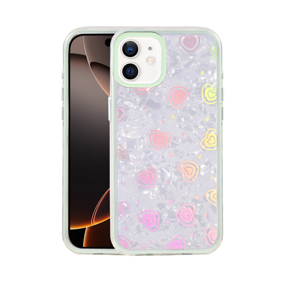 Newface Apple iPhone 11 Lumi Desenli Kapak - Yeşil — görsel 9