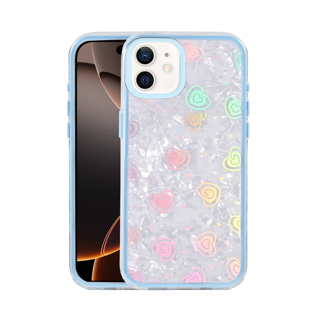 Newface Apple iPhone 11 Lumi Desenli Kapak - Mavi