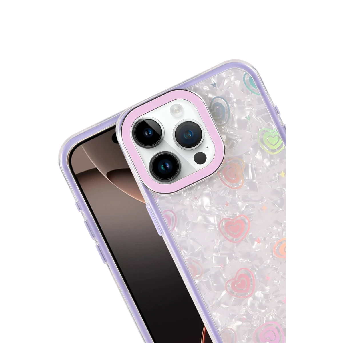 Newface Apple iPhone 11 Lumi Desenli Kapak - Mor