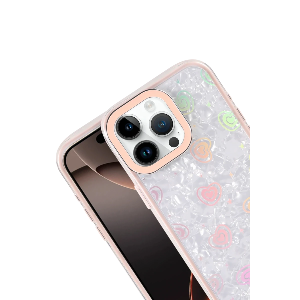Newface Apple iPhone 11 Lumi Desenli Kapak - Pembe