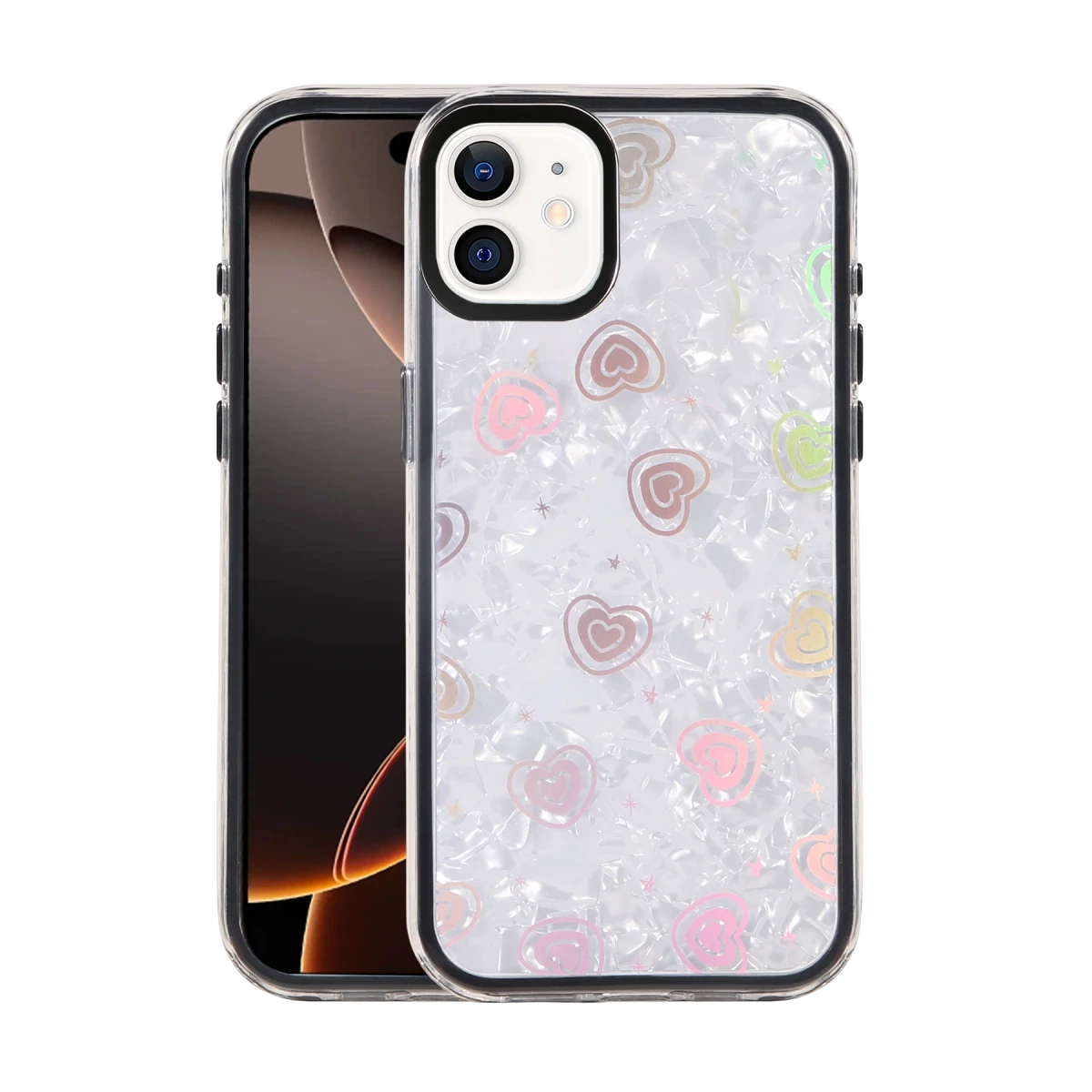 Newface Apple iPhone 11 Lumi Desenli Kapak - Siyah