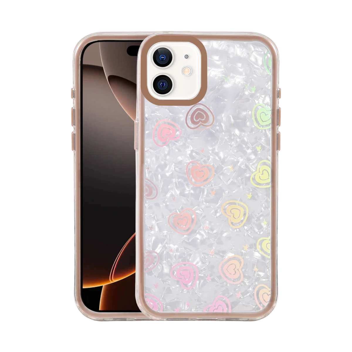 Newface Apple iPhone 11 Lumi Desenli Kapak - Çöl Titanyum