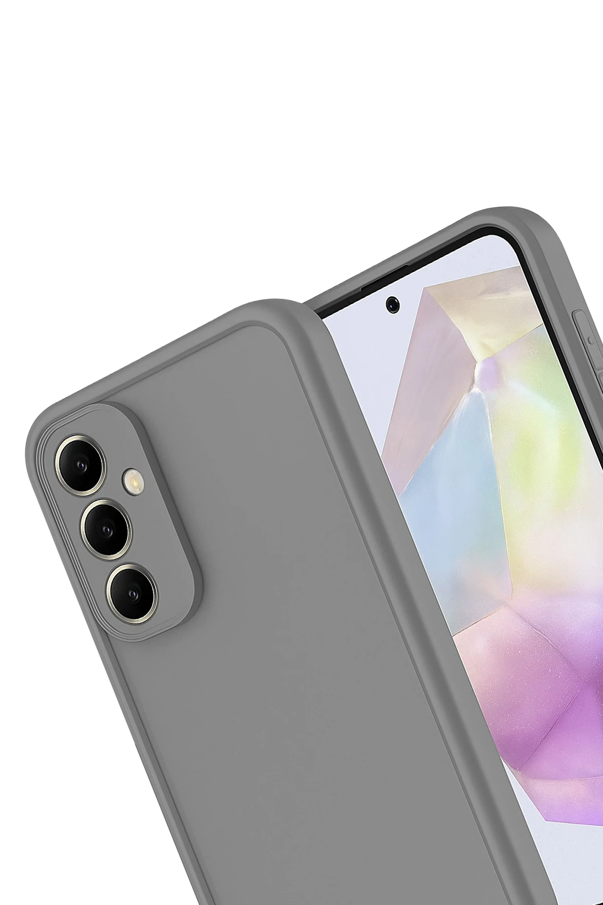 Newface Samsung Galaxy A56 Kılıf Viera Silikon - Gri