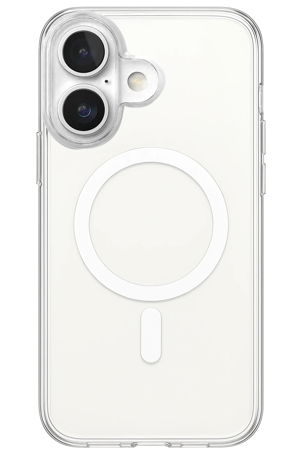 Newface Apple iPhone 17 Kılıf Magneticsafe Şeffaf Silikon - Şeffaf