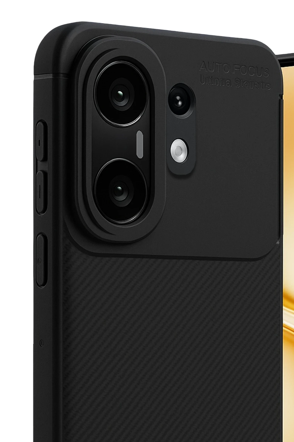 Newface Vivo X200 FE Auto Focus Karbon Kapak - Siyah