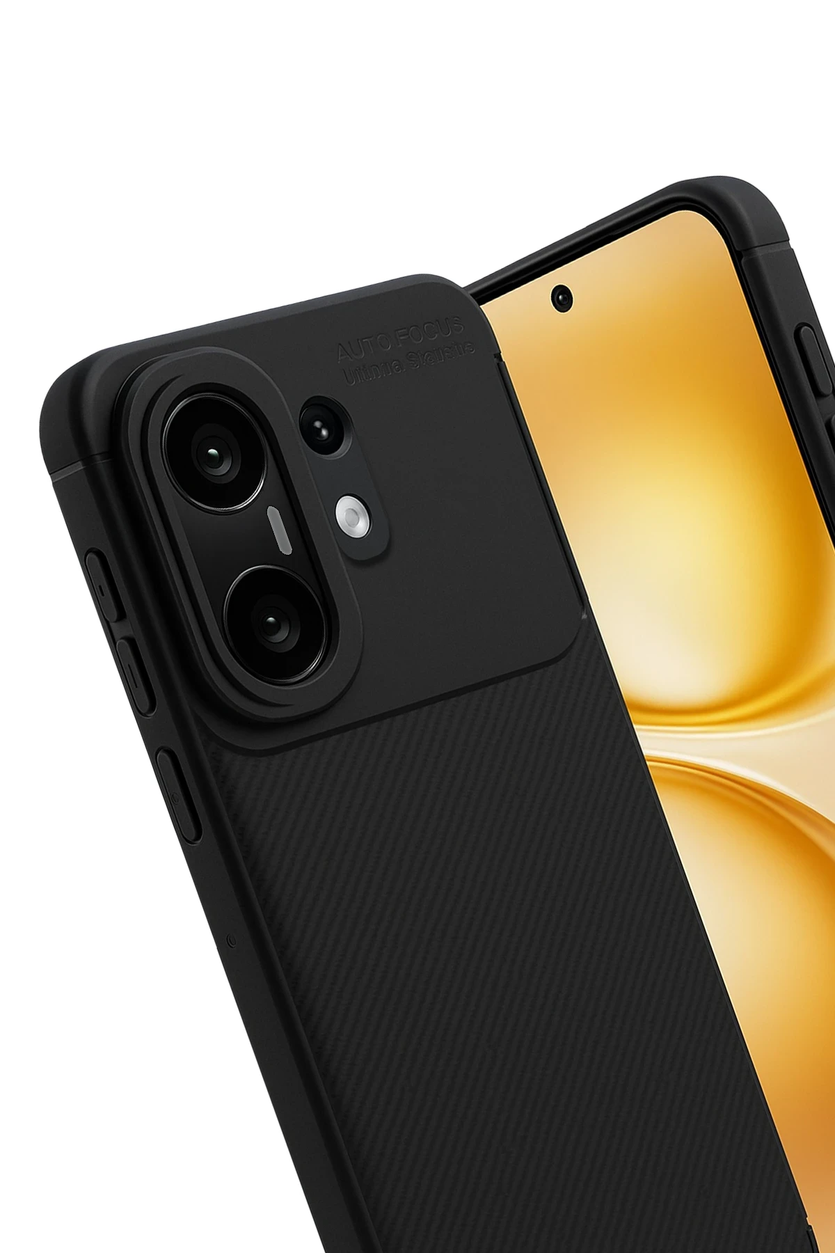 Newface Vivo X200 FE Auto Focus Karbon Kapak - Siyah